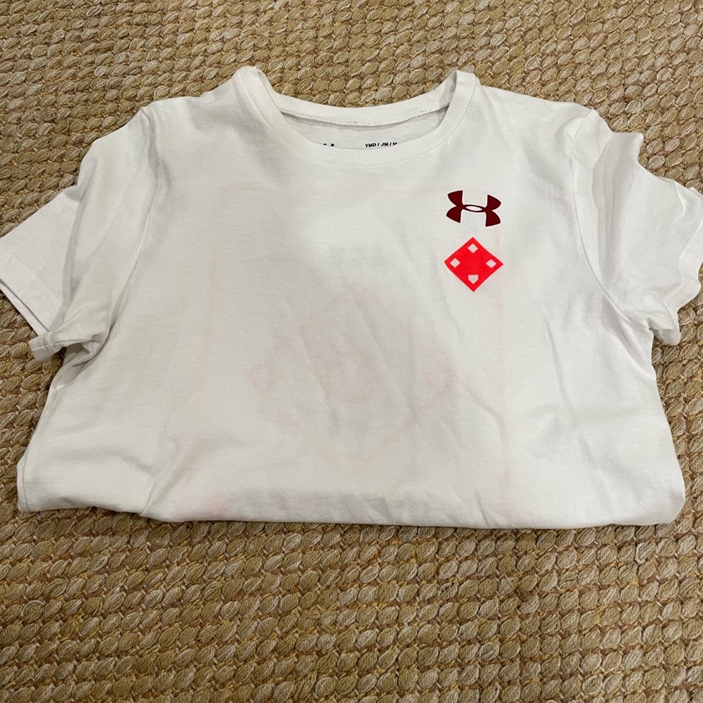 Boys Under Armour t-shirt with baseball diamond